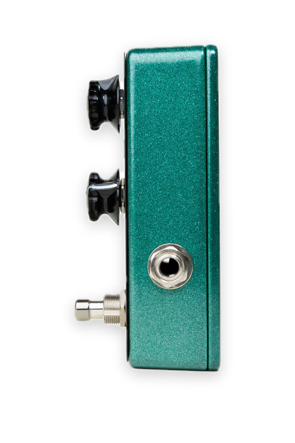 Flora Boost MK1 guitar pedal by Dual Stage Amplification — input side showing the 1/4-inch jack